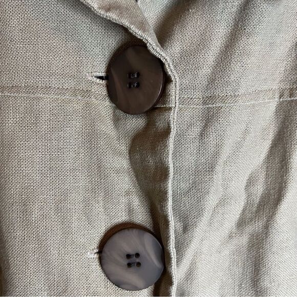 Kensie Linen Blend Boho Jacket Stylish Arms, Size 6. Super Flattering! - Picture 4 of 6